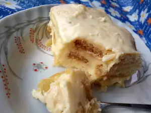 Пирог с печеньем Дамские пальчики