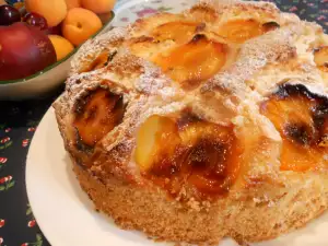 Абрикосовый пай с лимонным пюре