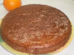 Пирог без яиц с джемом