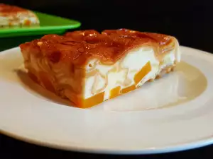 Карамельный пирог с тыквой и лапшой