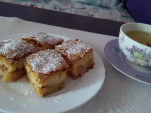 Пирог из печенья с яблоками