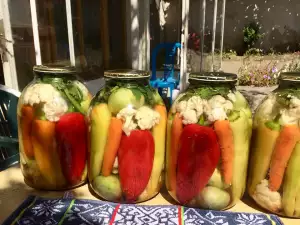 Солнечное соленье из овощного ассорти