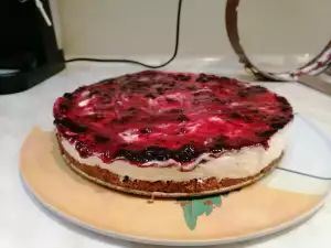 Традиционный сметанный чизкейк с черникой