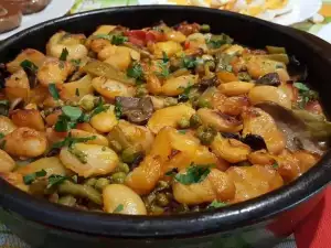 Смилянская фасоль с овощами