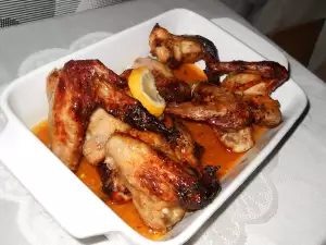 Сочные куриные крылышки с медом, пивом и горчицей