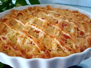 Соленый пай из слоеного теста