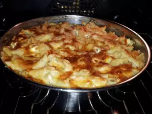 Любимые соленые макароны в духовке