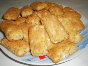 Соленое печенье с брынзой без яиц