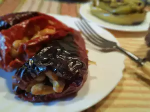 Перец с начинкой из фасоли по рецепту бабушки