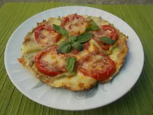 Летняя пицца с кабачками (без глютена)