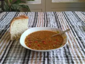 Чечевичный суп с болгарским перцем