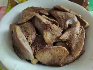 Свиной язык со сливочным маслом