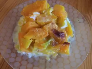 Полезный десерт с тыквой в духовке