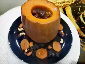 Фаршированная сладкая тыква в духовке