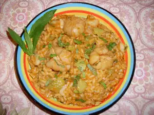 Постное рагу с кабачками и чесноком