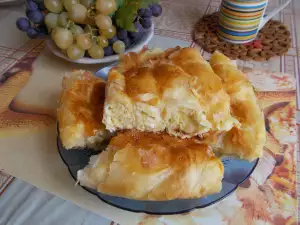 Раскатанная баница на дрожжах
