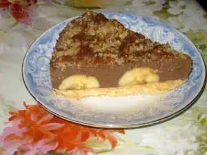 Какаовый торт с бананами без выпечки