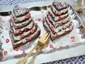 Мини тортики в форме сердца