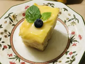 Веганский лимонный торт