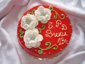 Крученый торт с домашним кремом