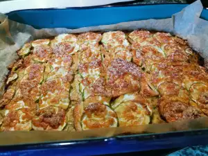 Запеканка с кабачками и плавленым сыром