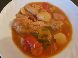 Рагу с куриными ножками и овощами