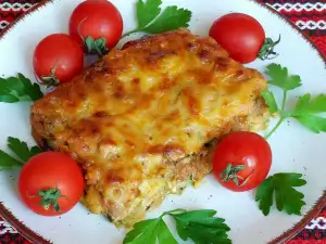 Запеканка с кабачками и мясным фаршем