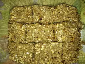 Полезный десерт с овсяными хлопьями