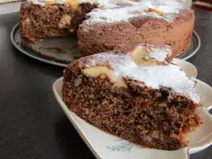 Полезный яблочный кекс