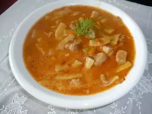 Рагу со стручковой фасолью и свининой