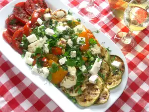 Запеченные овощи с сыром