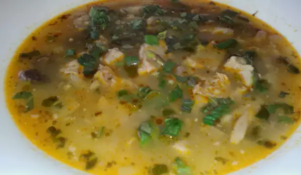 Пасхальный суп с ягнятиной