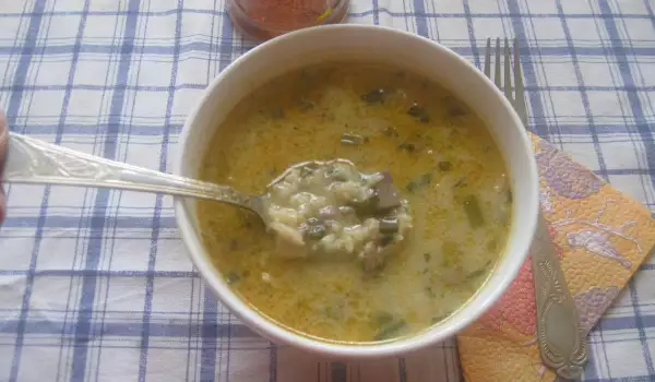 Суп из потрохов ягненка и риса