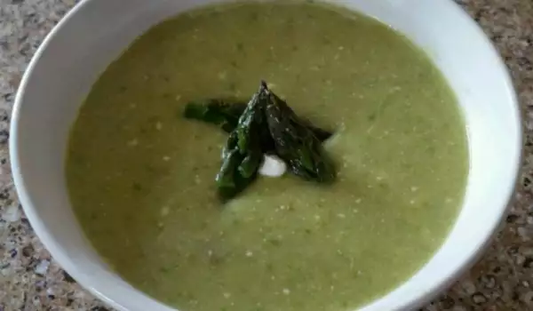 Вкусный крем-суп из спаржи