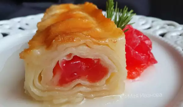 Великолепная баница с рахат-лукумом и сиропом