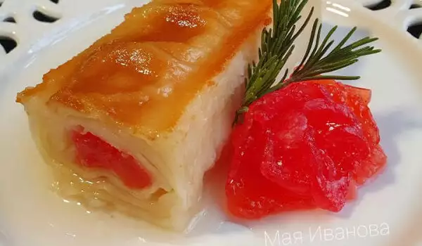 Великолепная баница с рахат-лукумом и сиропом