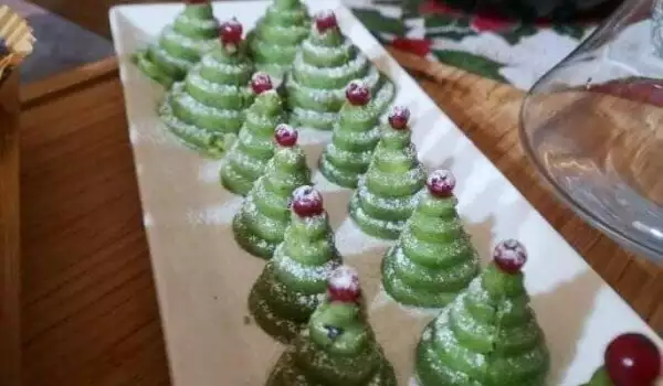 Рождественские елочки из печенья