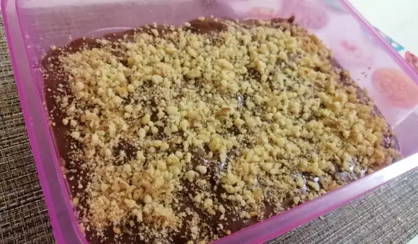 Домашний торт из печенья с какао и кремом