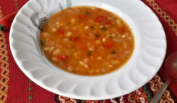 Вкусный суп из фасоли по-деревенски