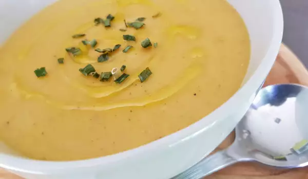 Крем-суп из гороха и брокколи