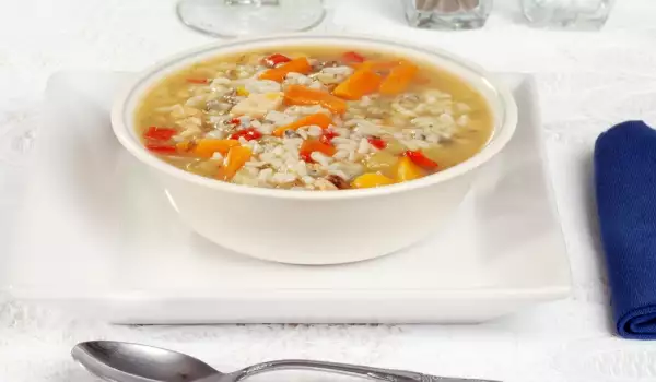 Сколько риса добавить в суп?