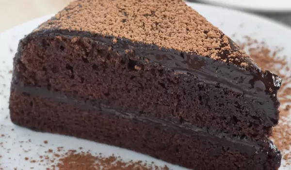 Простой быстрый шоколадный торт