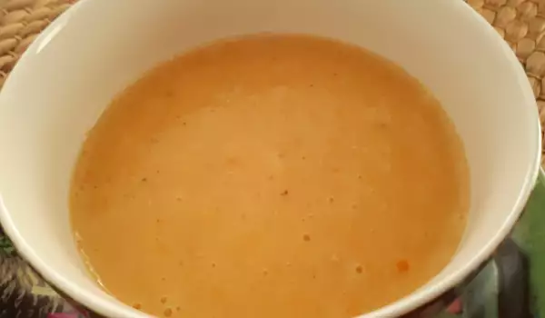 Детский суп из красной чечевицы