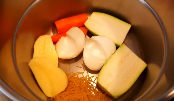 Детский суп-пюре из кабачков