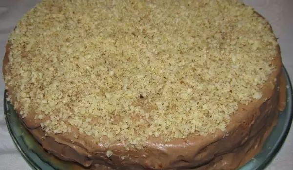 Домашний торт с грецкими орехами