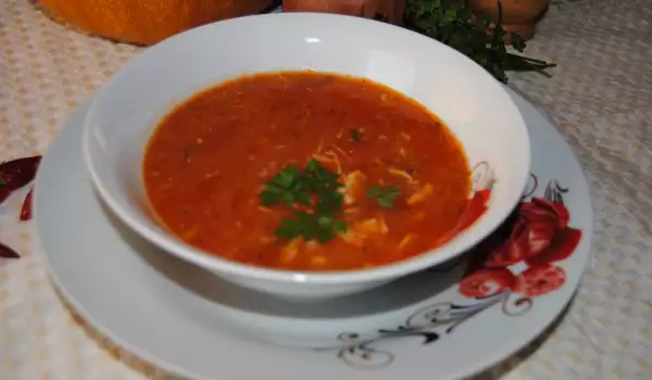 Томатный суп по рецепту бабушки