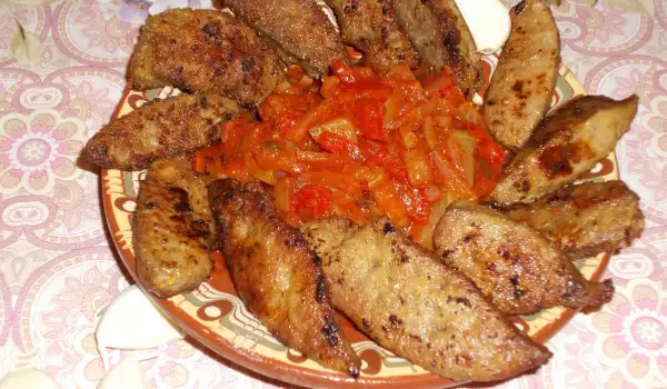 Джигерица - болгарское рагу из свиной печени