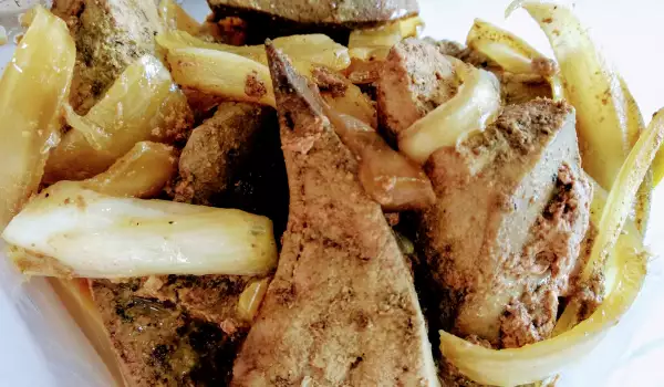 Вкусная свиная печень без обжарки