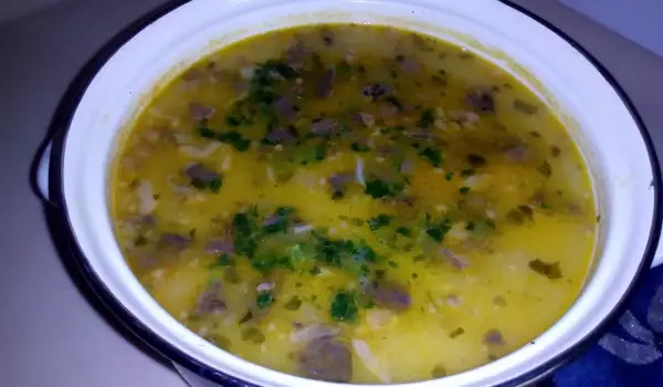 Суп из печени по-деревенски
