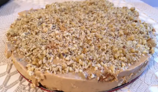 Торт из печенья Dulce de leche с грецкими орехами
